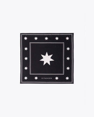 Stars black scarf