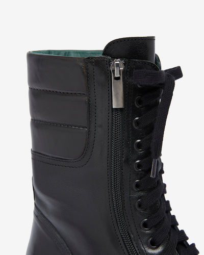Black High-Laced Boots