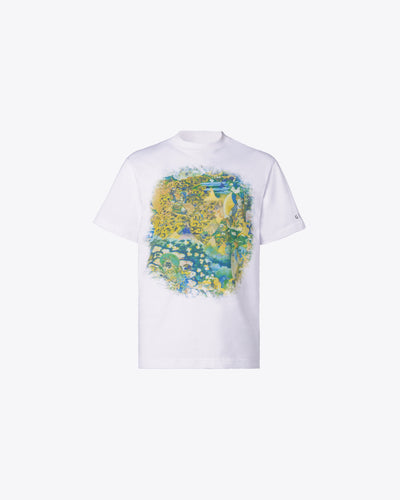 WHITE T-SHIRT WITH COLORFUL BUDDHA