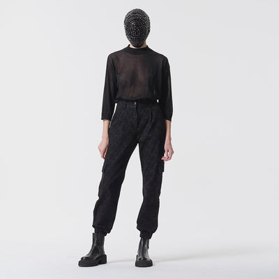 HIGH-WAISTED PANTS WITH POCKETS