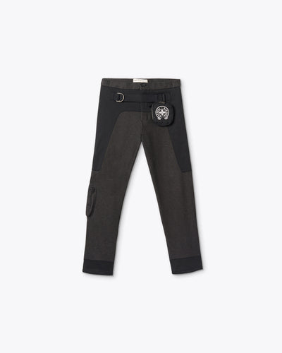 MID-RISE PANTS WITH BELT AND POCKETS