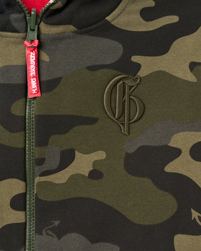 MILITARY GREEN HOODIE WITH POCKETS