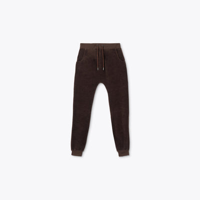 BROWN KNITTED PANTS WITH POCKET