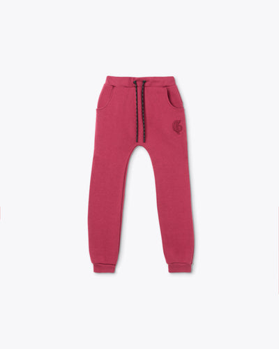 PINK JOGGER PANTS WITH LOGO