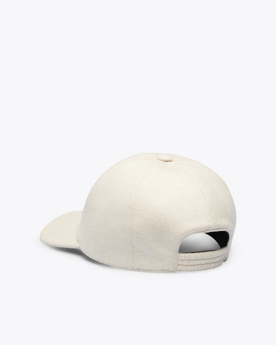 米色羊绒棒球帽